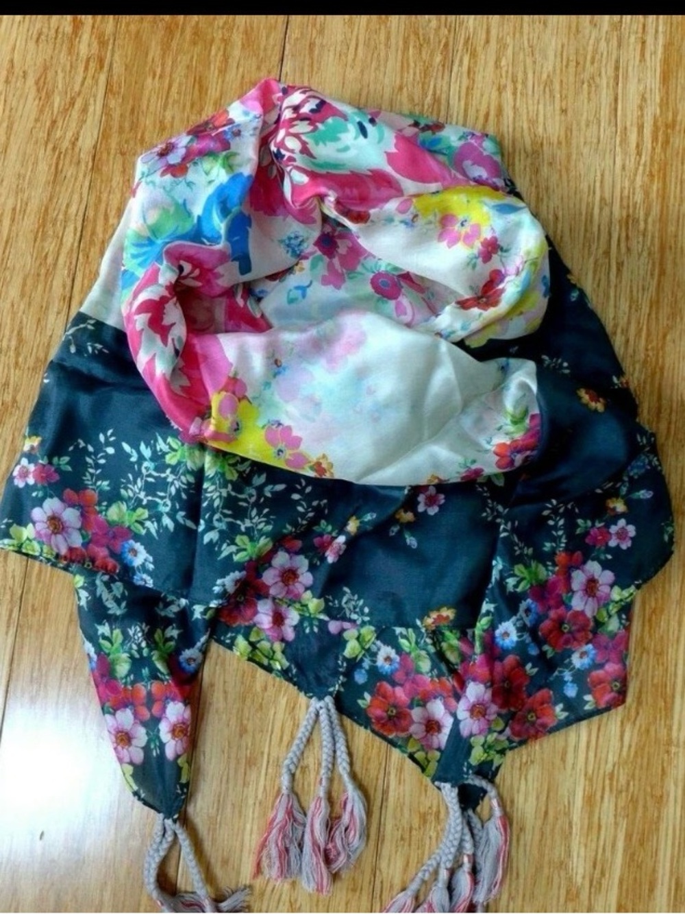 Johnny was $120 silk scarf new